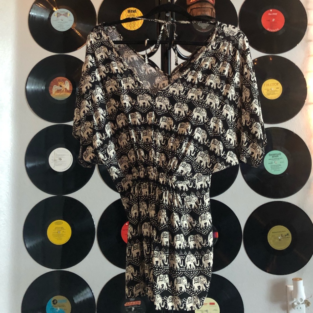 FOREVER 21 ELEPHANT ROMPER